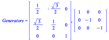 Typesetting:-mprintslash([Generators = Matrix([[Typesetting:-mfrac(Typesetting:-mn(