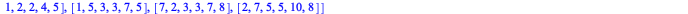 `Multiplicities within a degree` = [[1, 0, 0, 0, 0, 0], [0, 1, 0, 0, 1, 0], [2, 0, 0, 0, 1, 1], [0, 2, 1, 1, 2, 1], [3, 0, 1, 1, 2, 3], [0, 3, 2, 2, 4, 3], [5, 1, 2, 2, 4, 5], [1, 5, 3, 3, 7, 5], [7, ...