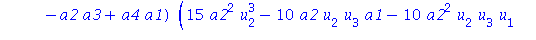 g := [a1*x+a2*u[0]+t1, a3*x+a4*u[0]+t2, (a3+a4*u[1])/(a1+a2*u[1]), (-a2*a3+a4*a1)*u[2]/(a1+a2*u[1])^3, (-a2*a3+a4*a1)*(-3*u[2]^2*a2+u[3]*a1+u[3]*a2*u[1])/(a1+a2*u[1])^5, (-a2*a3+a4*a1)*(15*a2^2*u[2]^3...