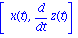 [x(t), diff(z(t), t)]